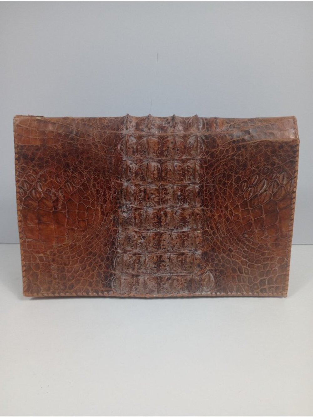 Vintage Authentic 1950s Era Crocodile/Alligator Hide Leather Clutch Purse